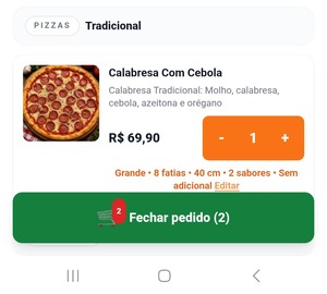 Prova de pedido